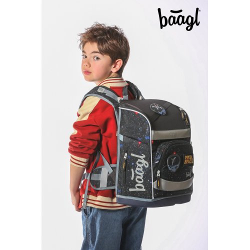 Školní aktovka BAAGL Zippy plus Pixel Space - obrázek