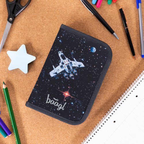 Školní penál jednopatrový BAAGL Pixel Space - obrázek