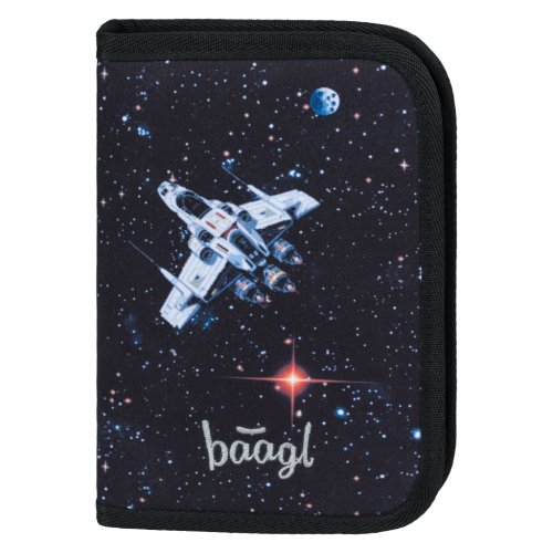 Školní penál jednopatrový BAAGL Pixel Space