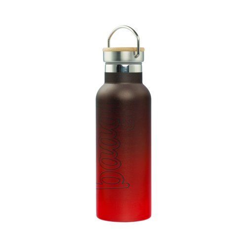 Termoláhev s bambusovým víčkem BAAGL Gradient červeno-černá 500 ml