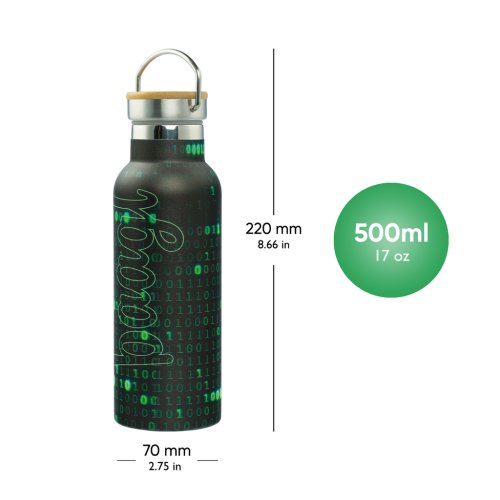 Termoláhev s bambusovým víčkem BAAGL Numbers 500 ml - obrázek