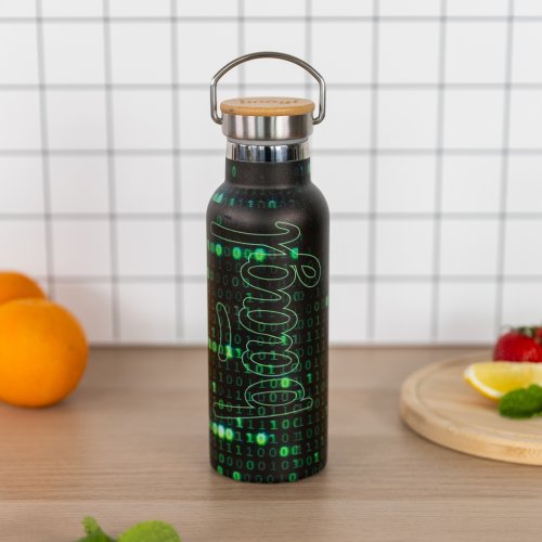 Termoláhev s bambusovým víčkem BAAGL Numbers 500 ml - obrázek