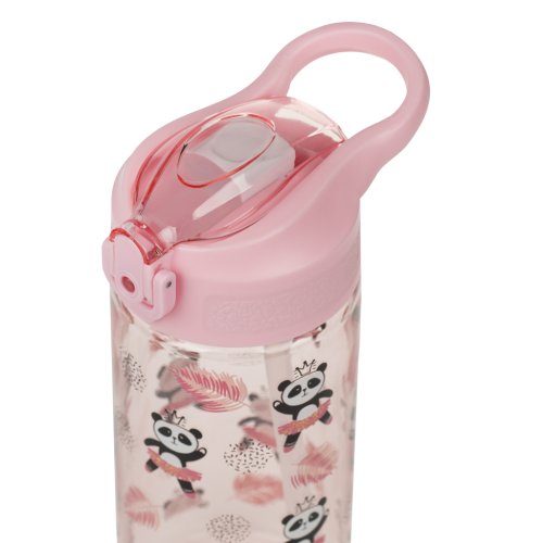 Tritanová láhev na pití s brčkem BAAGL Panda 500 ml - obrázek