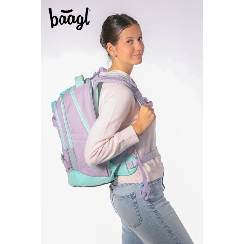 Školní set BAAGL Skate max Sweet - batoh, penál, sáček - obrázek