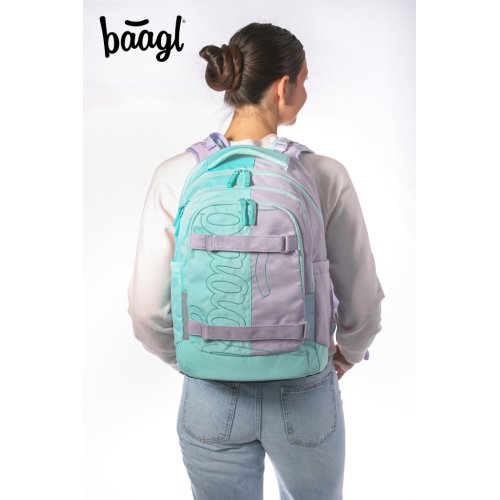 Školní set BAAGL Skate max Sweet - batoh, penál, sáček - obrázek