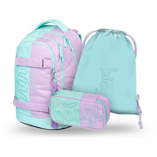 Školní set BAAGL Skate max Sweet - batoh, penál, sáček