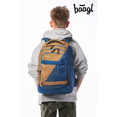 Školní set BAAGL Skate max Duo - batoh, penál, sáček - obrázek