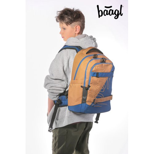 Školní set BAAGL Skate max Duo - batoh, penál, sáček - obrázek