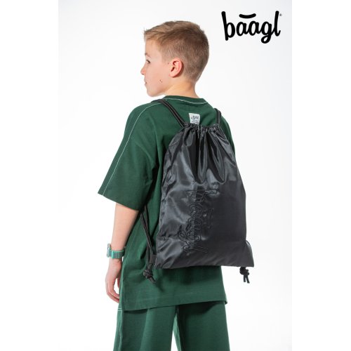 Školní set BAAGL Skate max Darkness - batoh, penál, sáček - obrázek