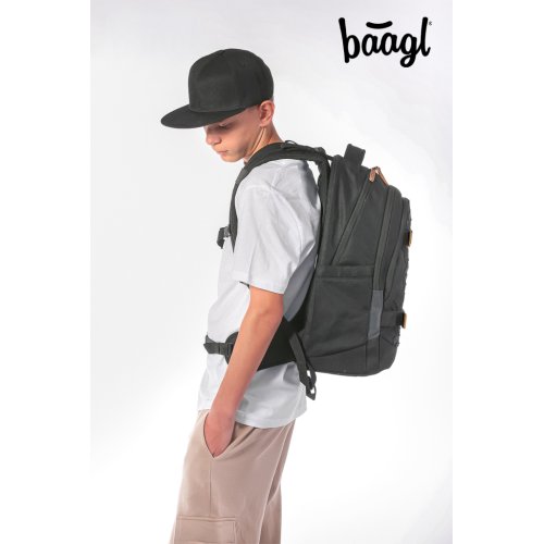 Školní set BAAGL Skate max Darkness - batoh, penál, sáček - obrázek