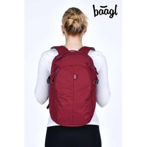 Batoh BAAGL Dash Burgundy GRS - obrázek