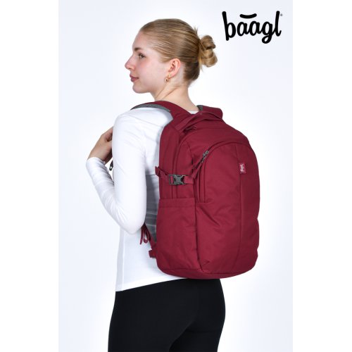 Batoh BAAGL Dash Burgundy GRS - obrázek