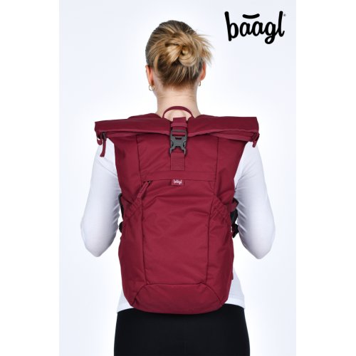 Batoh BAAGL Roll Burgundy GRS - obrázek
