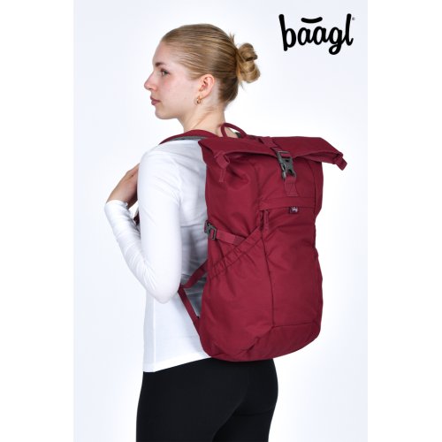 Batoh BAAGL Roll Burgundy GRS - obrázek