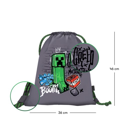 Školní set Skate Minecraft BAAGLTNT - Batoh, Etue, Sáček - obrázek