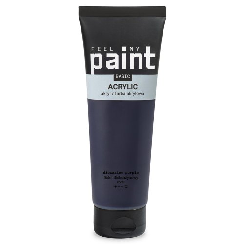 Akrylová barva FeelMyPaint 120 ml DIOXAZINE PURPUROVÁ - certifikace o bezpečnosti dětských hraček