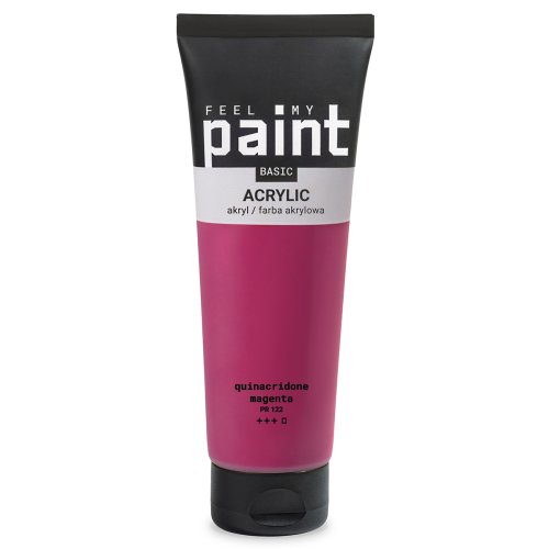 Akrylová barva FeelMyPaint 120 ml MAGENTA - certifikace o bezpečnosti dětských hraček