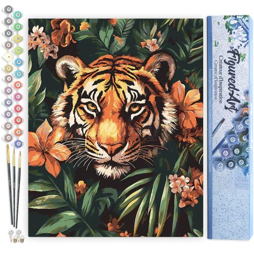 Malování podle čísel - TROPICKÝ TYGR 40 x 50 cm bez rámu - FA10622-02.jpg