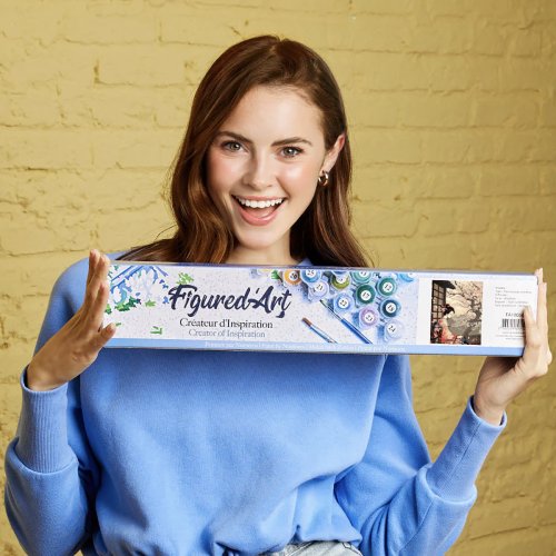 Malování podle čísel  - ŽENA V KIMONU A SAKURA bez rámu 40 x 50 cm - FA10579-03.jpg