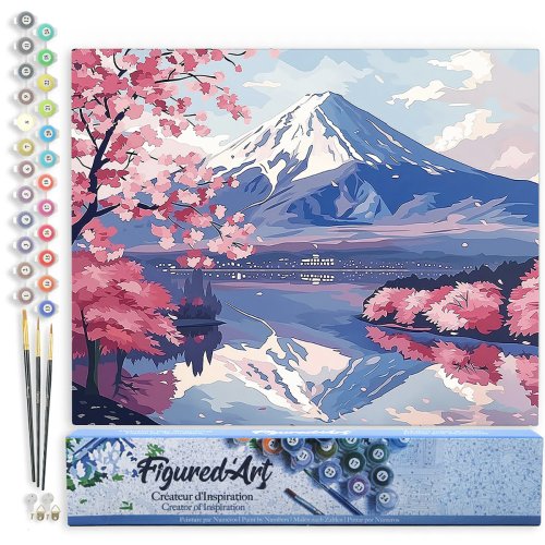 Malování podle čísel - JEZERO POD FUJI bez rámu 40 x 50 cm - FA10555-02.jpg