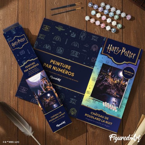 Malování podle čísel - HARRY POTTER - BRADAVICKÝ HRAD V NOCI 40 x 50 cm na rámu - WB00003-Y_2.jpg