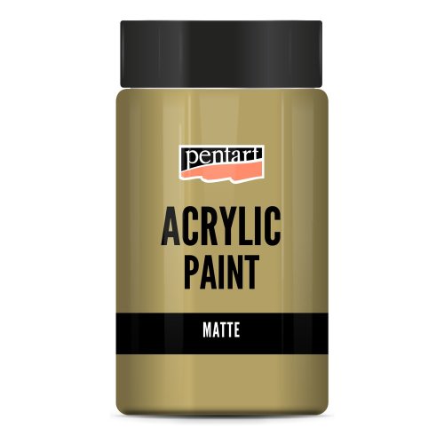 Akrylová barva metalická zářivá PENTART 100 ml SYTĚ ZLATÁ