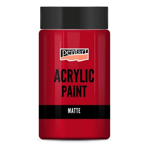Akrylová barva matná PENTART 100 ml RUDÁ ČERVENÁ
