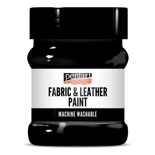 Barva na kůži a textil PENTART 230 ml ČERNÁ