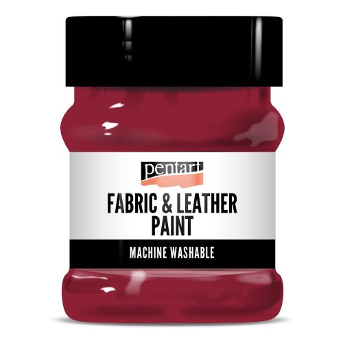 Barva na kůži a textil PENTART 230 ml ČERVENÁ