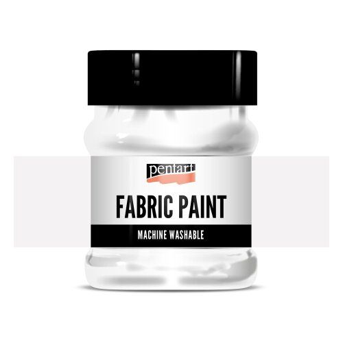 Barva na světlý a tmavý textil PENTART 230 ml BÍLÁ