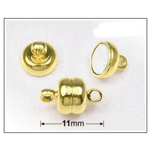 Magnet. zapínání soudek 11x7mm/3ks zlaté
