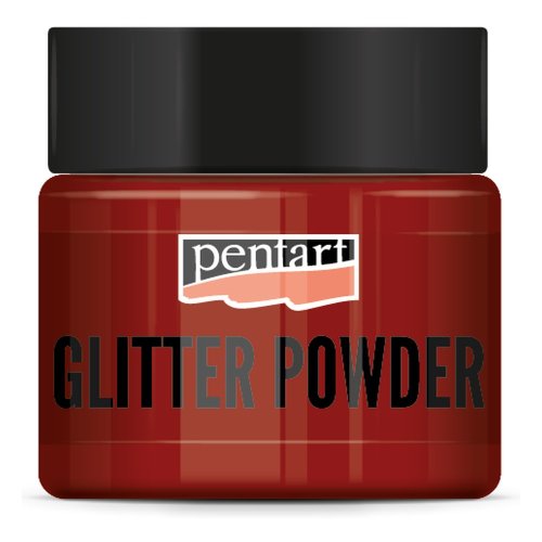 Glitrový prášek Junior PENTART 19 g ČERVENÁ