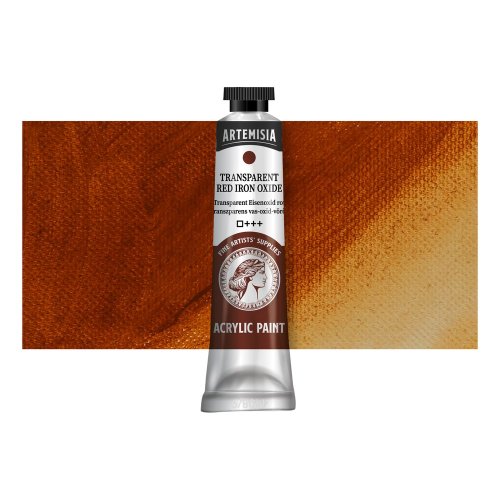 Akrylová barva ARTEMISIA 40 ml transparentní červený oxid železa