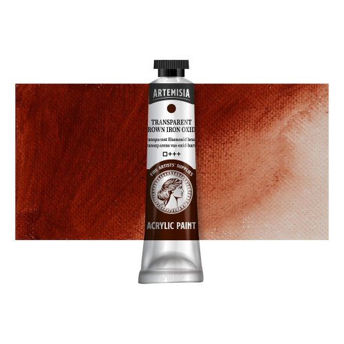 Akrylová barva ARTEMISIA 40 ml transparentní hnědý oxid železa