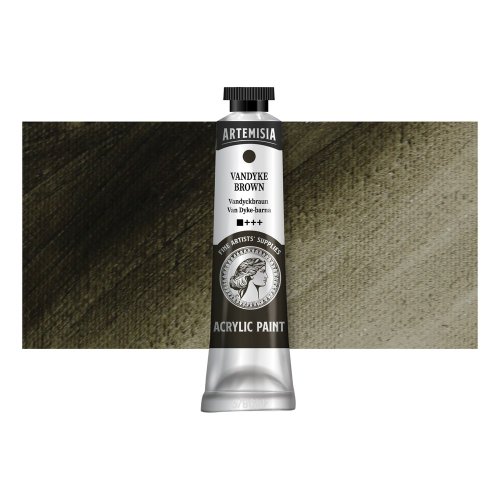 Akrylová barva ARTEMISIA 40 ml Van Dyckova hnědá