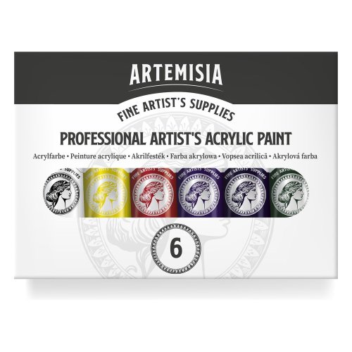 Sada akrylových barev ARTEMISIA 6 x 20 ml