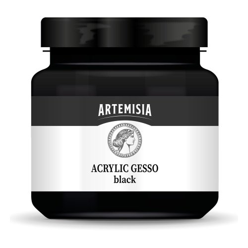 Akrylové gesso ARTEMISIA 1000 ml černé