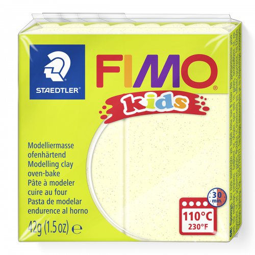 Fimo kids 42g - dětská modelovací hmota PERLEŤOVÁ ŽLUTÁ