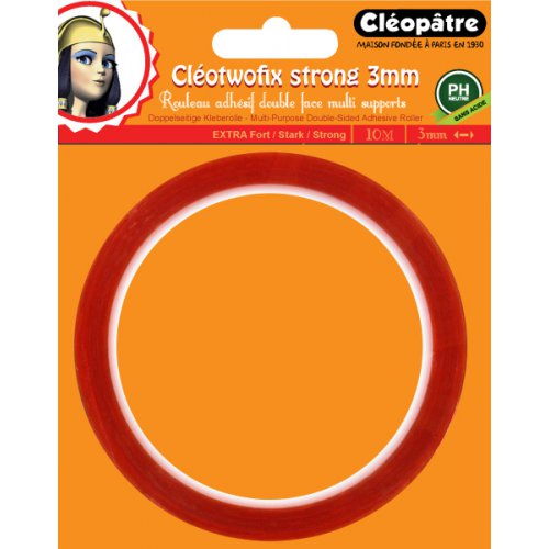 Lepící oboustranná páska CLEOTWOFIX 3mm x 10m