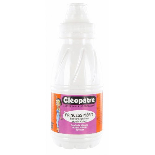 Akrylová barva CLEOPATRE 250 ml BÍLÁ