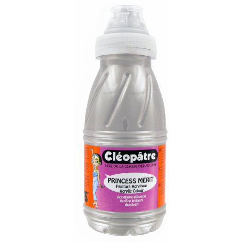 Akrylová barva CLEOPATRE 250 ml STŘÍBRNÁ