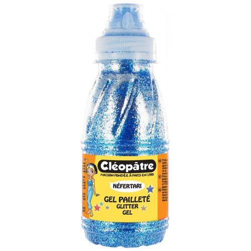 Třpytivý gel Cleopatre 250 ml Modrá
