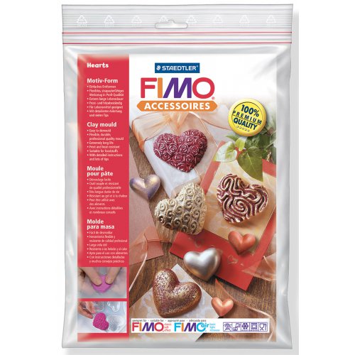Fimo Silikonová forma - Srdíčka Hearts