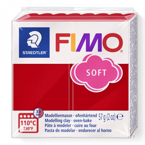 FIMO soft 57g VÁNOČNÍ ČERVENÁ