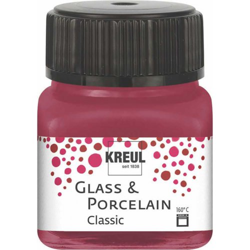 Barva na sklo a porcelán KREUL classic 20 ml GRANÁTOVÁ