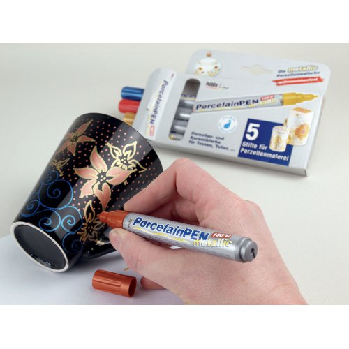 Fix na sklo a porcelán KREUL METALLIC medium MĚDĚNÁ - 162_PorcelainPEN metallic_image2.jpg
