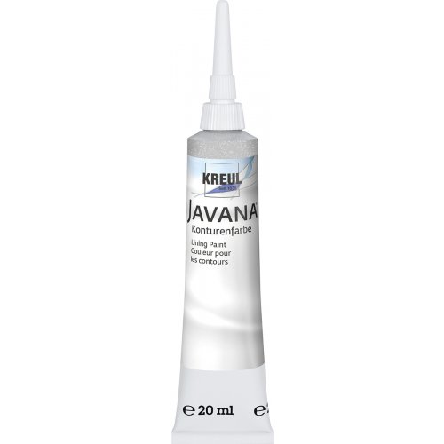 Kontura barevná JAVANA 20 ml perleťová stříbrná