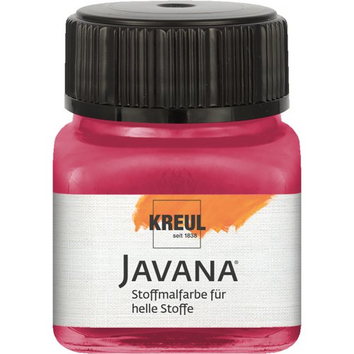 Barva na světlý textil JAVANA 20 ml RUBÍNOVÁ ČERVENÁ