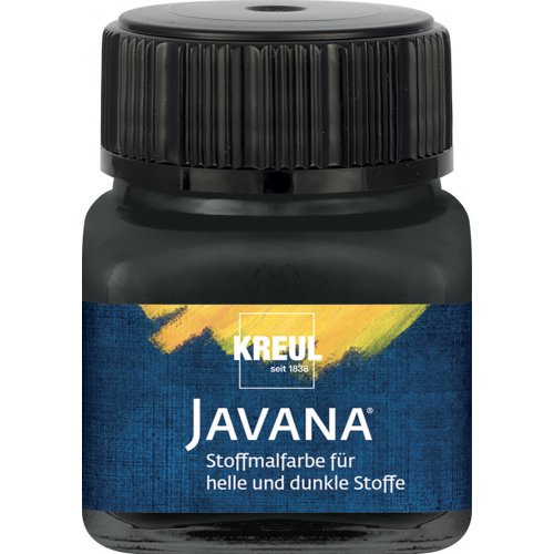 Barva na světlý a tmavý textil JAVANA 20 ml ČERNÁ