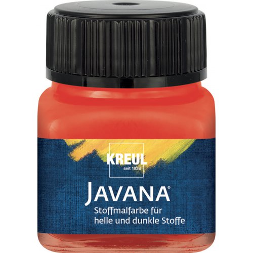 Barva na světlý a tmavý textil JAVANA 20 ml ČERVENÁ